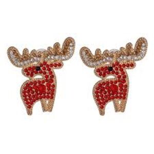 NWT Christmas Holiday Statement Earrings - Reindeer (2 styles) or snowman